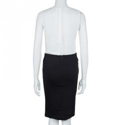 Pre Owned McQ by Alexander McQueen Black Jersey Printed Pencil Skirt M