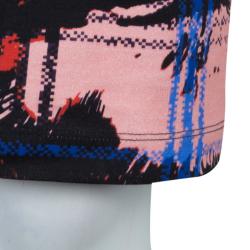 Pre Owned McQ by Alexander McQueen Black Jersey Printed Pencil Skirt M