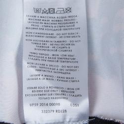 Pre Owned McQ by Alexander McQueen Black Jersey Printed Pencil Skirt M