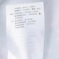 Pre Owned McQ by Alexander McQueen Black Jersey Printed Pencil Skirt M