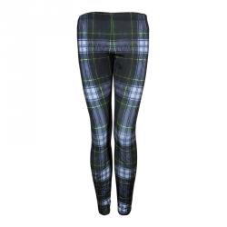 Pre Owned McQ by Alexander McQueen Multicolor Checked Tartan Leggings S