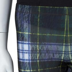 Pre Owned McQ by Alexander McQueen Multicolor Checked Tartan Leggings S