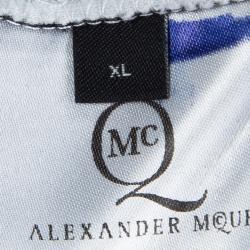 Pre Owned McQ By Alexander McQueen Multicolor Printed Knit Tube Skirt XL