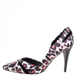 Pre Owned McQ by Alexander McQueen Leopard Pixel Printed Leather Lex D'orsay Pumps Size 40