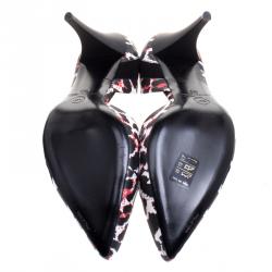Pre Owned McQ by Alexander McQueen Leopard Pixel Printed Leather Lex D'orsay Pumps Size 40