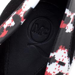 Pre Owned McQ by Alexander McQueen Leopard Pixel Printed Leather Lex D'orsay Pumps Size 40