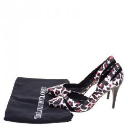 Pre Owned McQ by Alexander McQueen Leopard Pixel Printed Leather Lex D'orsay Pumps Size 40