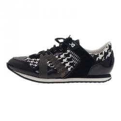 مملوكة مسبقًا حذاء  رياضي أم سي كيو باي اليكساندر ماكوين كاروهات كانفاس و جلد مقاس 40