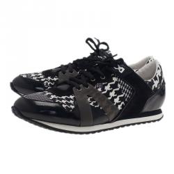 مملوكة مسبقًا حذاء  رياضي أم سي كيو باي اليكساندر ماكوين كاروهات كانفاس و جلد مقاس 40