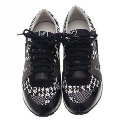 مملوكة مسبقًا حذاء  رياضي أم سي كيو باي اليكساندر ماكوين كاروهات كانفاس و جلد مقاس 40