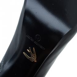 Pre Owned McQ by Alexander McQueen Black Leather Lex Chelsea Ankle Boots Size 40