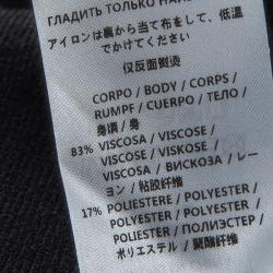 Pre Owned Alexander McQueen Black Knit Cutout Detail Sleeveless Maxi Dress L