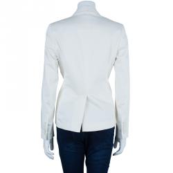 Pre Owned McQ By Alexander McQueen White Tailored Blazer M