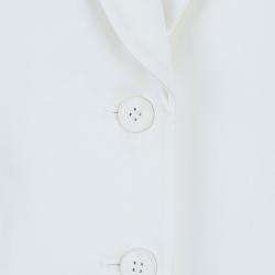 Pre Owned McQ By Alexander McQueen White Tailored Blazer M