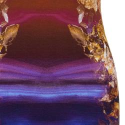 Pre Owned McQ by Alexander McQueen Mineral Print Silk Dress S