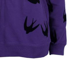 Pre Owned McQ By Alexander McQueen Purple Swallow Sweater M