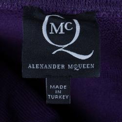 Pre Owned McQ By Alexander McQueen Purple Swallow Sweater M