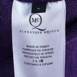 Pre Owned McQ By Alexander McQueen Purple Swallow Sweater M