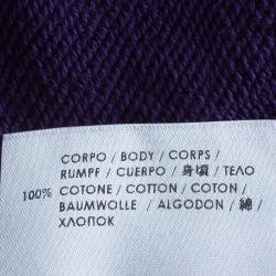 Pre Owned McQ By Alexander McQueen Purple Swallow Sweater M