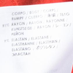 Pre Owned فستان أم سي كيو باي أليكساندر مكوين برتقالي غير متماثل XL