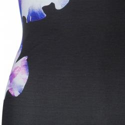 McQ by Alexander McQueen Black Floral Printed Dress S