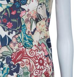 مملوكة مسبقًا McQ by Alexander McQueen Multicolor One Shoulder Zip Dress M