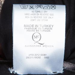 مملوكة مسبقًا McQ By Alexander McQueen Printed Bodycon Dress M