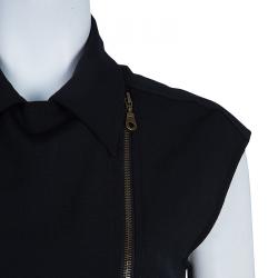 Pre Owned McQ by Alexander McQueen Black Sleeveless Jumpsuit S
