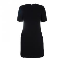 Pre Owned فستان أم سي كيو باي أليكساندر مكوين أسود بسحاب مزين S