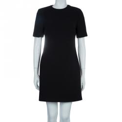 Pre Owned فستان أم سي كيو باي أليكساندر مكوين أسود بسحاب مزين S