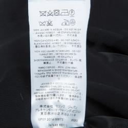 Pre Owned فستان أم سي كيو باي أليكساندر مكوين أسود بسحاب مزين S