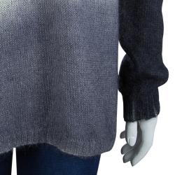 Pre Owned McQ by Alexander McQueen Grey Ombre Turtleneck Sweater S