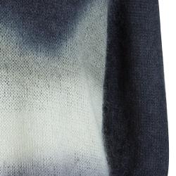 Pre Owned McQ by Alexander McQueen Grey Ombre Turtleneck Sweater S