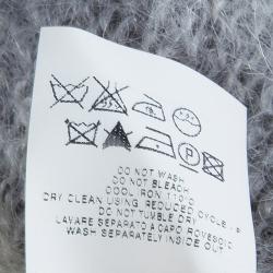 Pre Owned McQ by Alexander McQueen Grey Ombre Turtleneck Sweater S