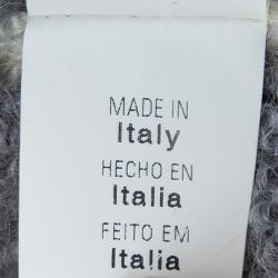 Pre Owned McQ by Alexander McQueen Grey Ombre Turtleneck Sweater S