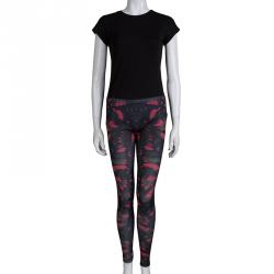 McQ by Alexander McQueen Green Printed Leggings S