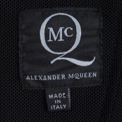 Pre Owned فستان أم سي كيو باي أليكساندرماكوين حرير طباعة غرافيكية متعددة الألوان بلا حمالات M