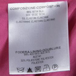 Pre Owned فستان أم سي كيو باي أليكساندرماكوين حرير طباعة غرافيكية متعددة الألوان بلا حمالات M