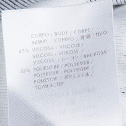 Pre Owned McQ by Alexander McQueen Black Jacquard Knit Cutout Shoulder Top S