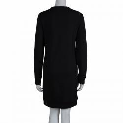 Pre Owned بلوزة أم سي كيو باي أليكساندر ماكوين تريكو أسود طباعة أرنب S