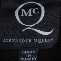 Pre Owned بلوزة أم سي كيو باي أليكساندر ماكوين تريكو أسود طباعة أرنب S