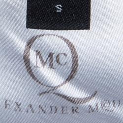 Pre Owned بلوزة أم سي كيو باي أليكساندر ماكوين تريكو أسود طباعة أرنب S