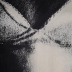 Pre Owned McQ By Alexander McQueen Black Silk Print Sleeveless Dress M