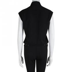 Pre Owned McQ By Alexander McQueen Black Sleeveless Jumpsuit S