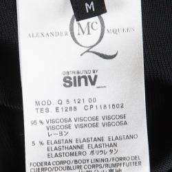 Pre Owned McQ By Alexander McQueen Black Strapless Balloon Dress M
