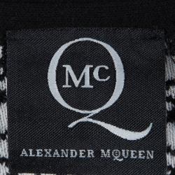 Pre Owned فستان أم سي كيو باي اليكساندر ماكوين هاوندزتوث تريكو بدون أكمام مونوكرومي XL 