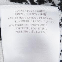 Pre Owned فستان أم سي كيو باي اليكساندر ماكوين هاوندزتوث تريكو بدون أكمام مونوكرومي XL 