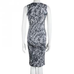 مملوكة مسبقًا فستان أم سي كيو باي اليكساندر ماكوين بلا أكمام مكسم قطن منقوش ميدي S