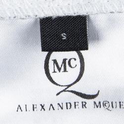 مملوكة مسبقًا فستان أم سي كيو باي اليكساندر ماكوين بلا أكمام مكسم قطن منقوش ميدي S