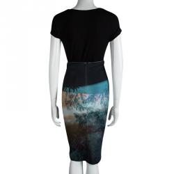 Pre Owned McQ By Alexander McQueen Multicolor Printed Knit Tube Skirt XS
